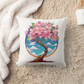 桜の花が咲く クッション (ブランケット)
