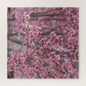 桜の花が舞い散る ピンク ジグソーパズル (横)