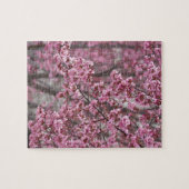 桜の花が舞い散る ピンク ジグソーパズル (横)