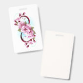 桜の花との無限大 バッジ (正面＆裏面)