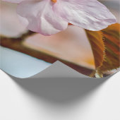 桜の花とオレンジ葉の季節 ラッピングペーパー (角)