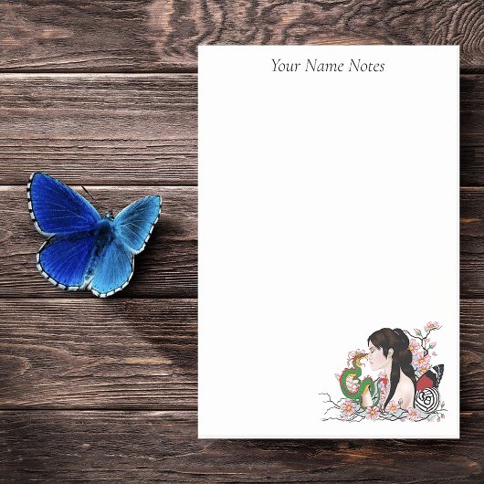 桜の花とドラゴンのセレニティ アジアの妖精 ポストイット