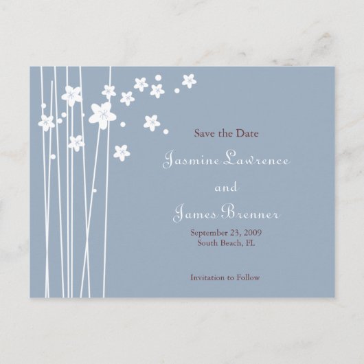 桜の花と愛の鳥 案内ポストカード (正面)