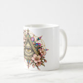 桜の花と目 コーヒーマグ コーヒーマグカップ (正面右)