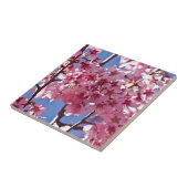 桜の花と赤い星 タイル (側面)