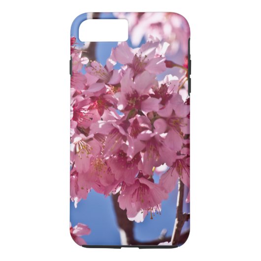 桜の花と赤い星 Case-Mate iPhoneケース (裏面)