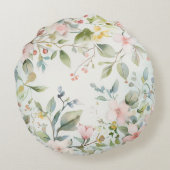 桜の花に感動して ラウンドクッション (裏面)