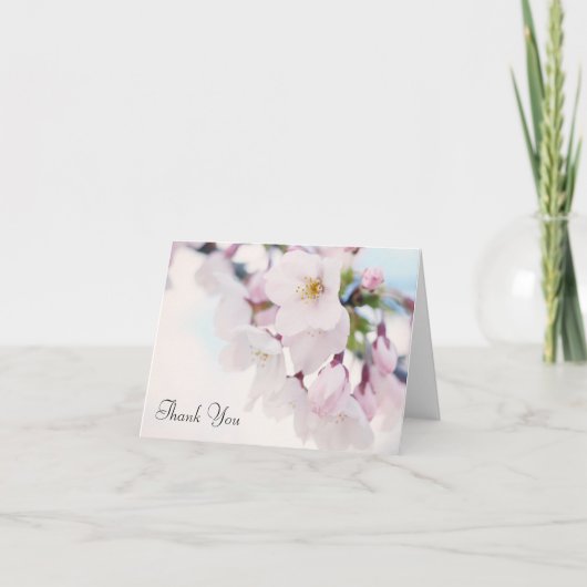 桜の花に感謝を サンキューカード (正面)