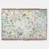 桜の花に感銘を受けた スローブランケット (正面)