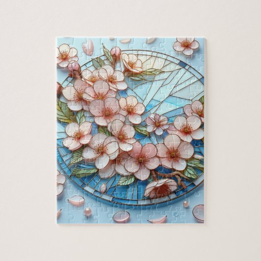 桜の花のアートジグソーパズル ジグソーパズル (縦)