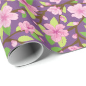 桜の花のイラストレーション ラッピングペーパー (ロールコーナー)