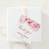 桜の花のウェディングサンクスギフト フェイバータグ (インサイチュ)
