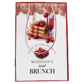 桜の花のウェディングシャワーパーティー専用袋 ミディアムペーパーバッグ (正面)