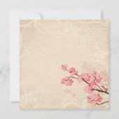 桜の花のウェディングシャワー招待状 招待状 (裏面)