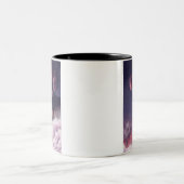 桜の花のカラーアクセントマグ ツートーンマグカップ (中央)