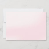 桜の花のスイート16の誕生日 招待状 (裏面)