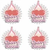 桜の花のステッカー シール (正面)