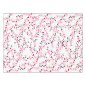 桜の花のピンクと白の花模様 テーブルクロス (正面(横))