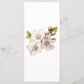 桜の花のフラワーメニュー メニュー (裏面)