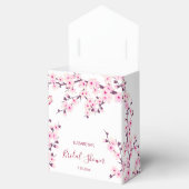 桜の花のブライダルシャワー フェイバーボックス (オープン)