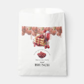 桜の花のブライダルシャワー - 名入れ フェイバーバッグ (正面)