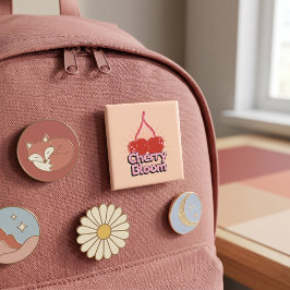 桜の花のボタン 缶バッジ