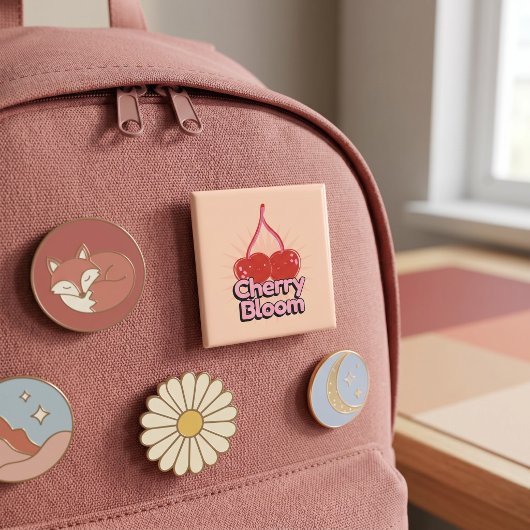桜の花のボタン 缶バッジ