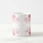 桜の花のモノグラムマグカップ お名前入り コーヒーマグカップ (中央)