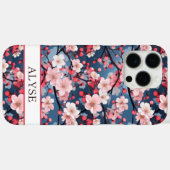 桜の花のモノグラム Case-Mate iPhoneケース (裏面 (横))