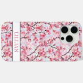 桜の花のモノグラム Case-Mate iPhoneケース (裏面 (横))