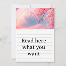 桜の花の下で永遠の愛を誓う－日本の春の結婚式招待状