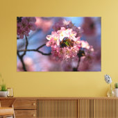 桜の花の丸い房が満開だ キャンバスプリント (インサイチュ (リビング))