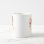 桜の花の乙女 – 水彩の花 コーヒーマグカップ (中央)