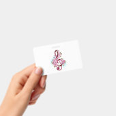 桜の花の付いた音楽のト音記号の音符 バッジ (手持ち)