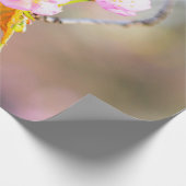 桜の花の先端にらせん ラッピングペーパー (角)