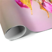桜の花の先端にらせん ラッピングペーパー (ロールコーナー)