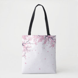 桜の花の和風アートトートバッグ トートバッグ