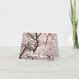 桜の花の感謝カード サンキューカード