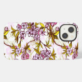 桜の花の文様  iPhoneケース (裏面横)