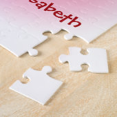 桜の花の日本のなkokeshiの人形 ジグソーパズル (側面)