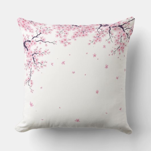 桜の花の日本美術トートバッグ クッション (正面)
