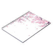 桜の花の日本美術トートバッグ ノートブック (左側)