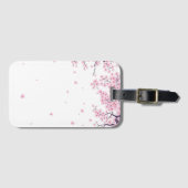桜の花の日本美術トートバッグ ラゲッジタグ (正面横)