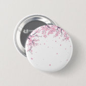 桜の花の日本美術トートバッグ 缶バッジ (正面&裏面)