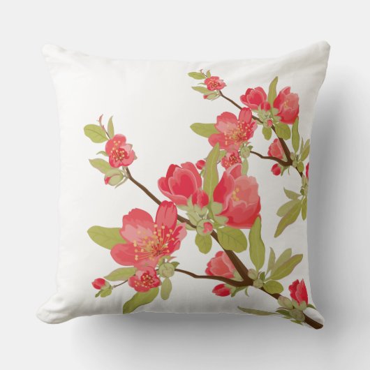 桜の花の枕 クッション (正面)