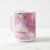 桜の花の母の日マグカップ コーヒーマグカップ (正面左)