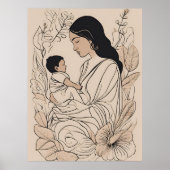 桜の花の母 – 愛と静けさの瞬間 ポスター (正面)