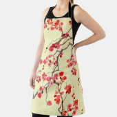 桜の花の水の色のシームレスなパターン エプロン (インサイチュ)