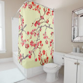 桜の花の水の色のシームレスなパターン シャワーカーテン (インサイチュ)