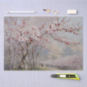 桜の花の水彩デコパージュ 薄葉紙 (クラフト)